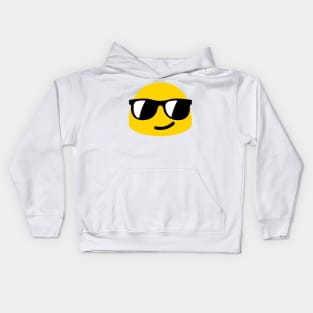 Coolface Sunglasses Face Emoticon Kids Hoodie
